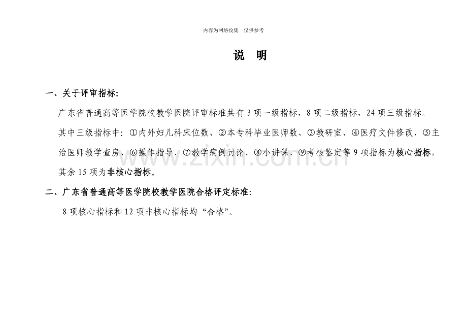 某院校教学医院评审合格标准测评表.doc_第2页