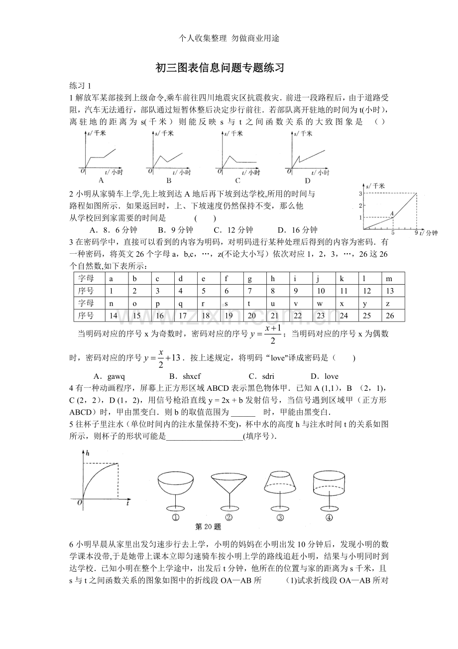 初三图表信息问题专题练习.doc_第1页