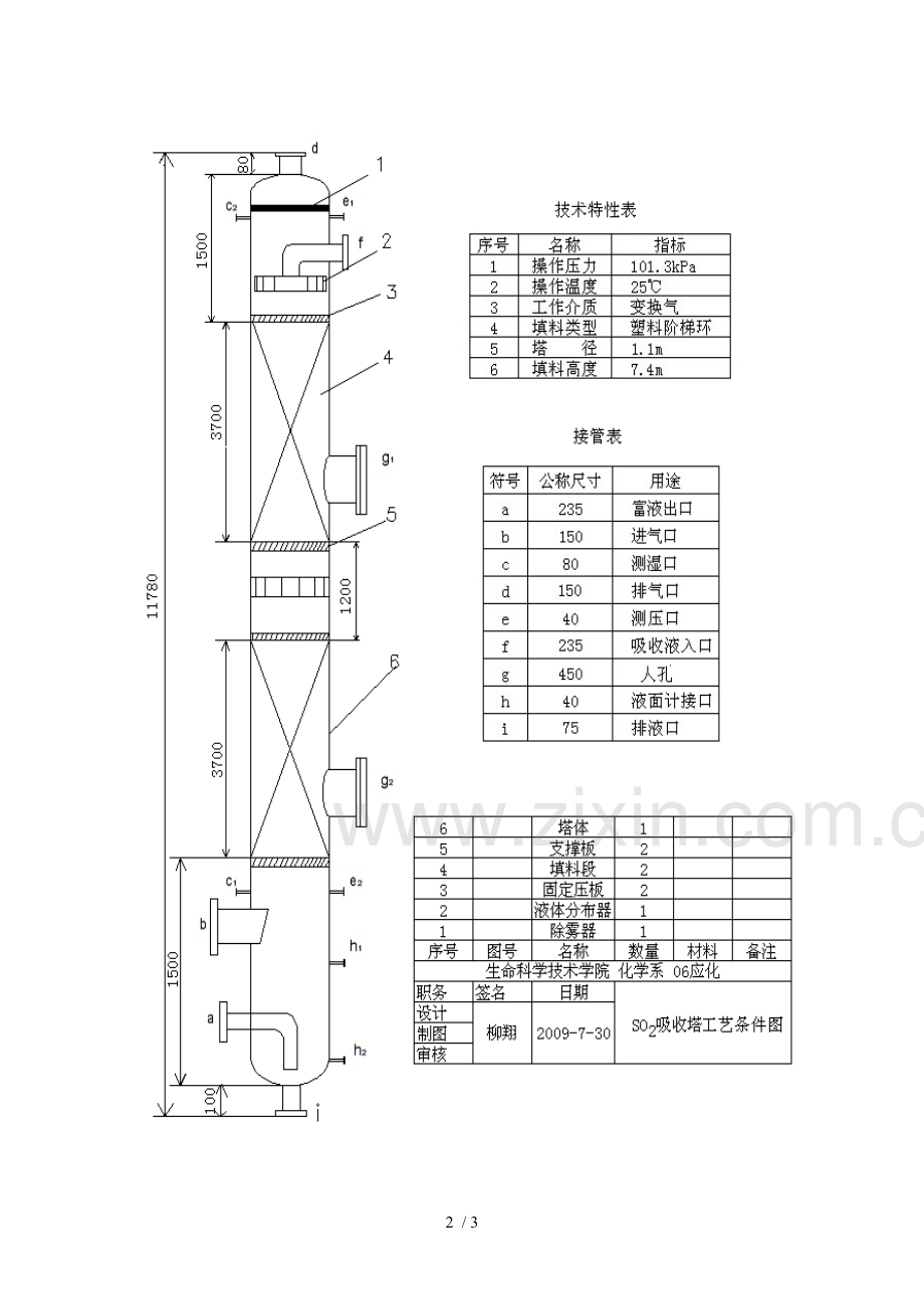 填料吸收塔cad画图.doc_第2页