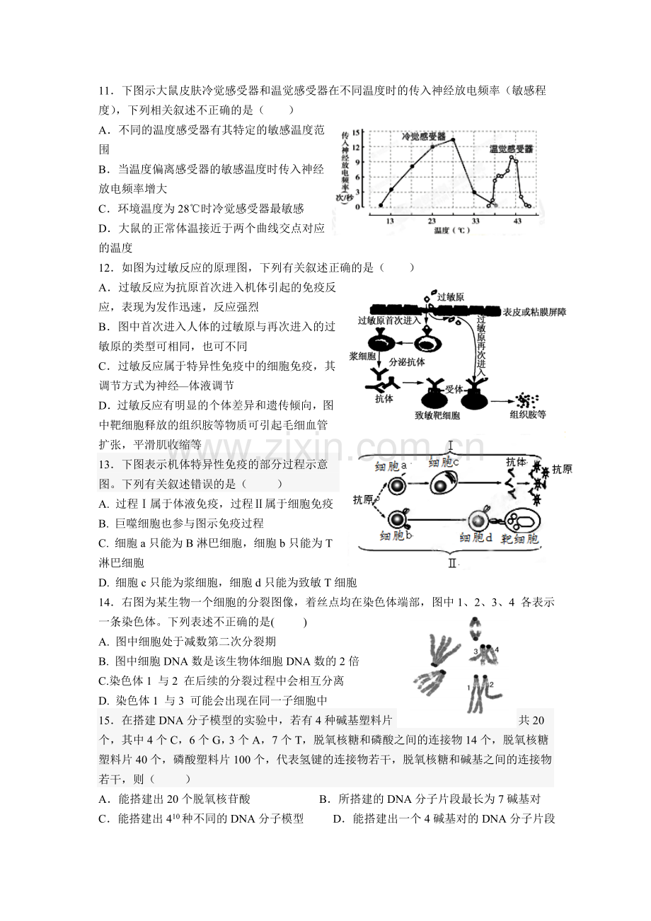 普陀区高三生物二模试卷.doc_第3页