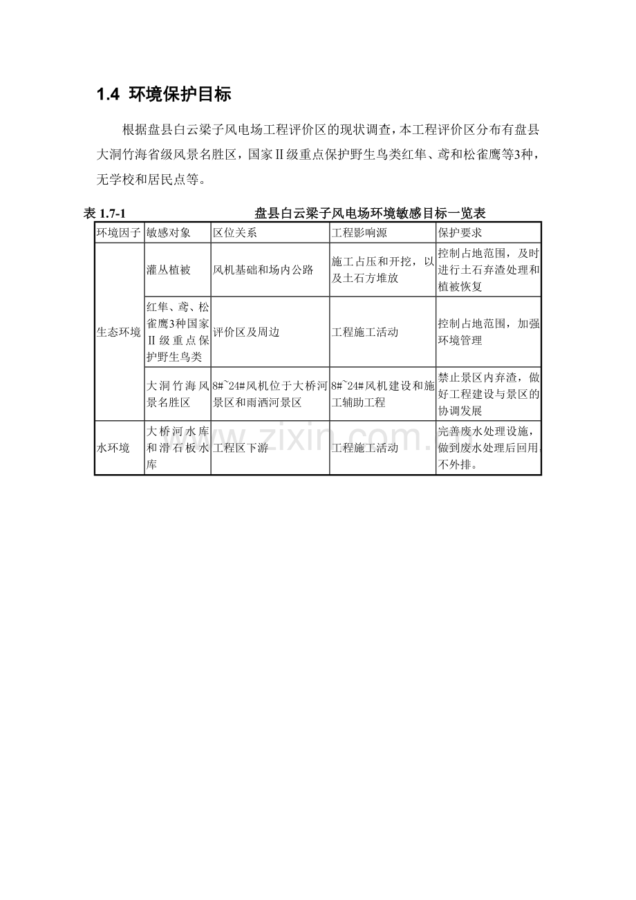 盘县白云河梁子风电场工程项目申请建设环境分析评估报告书.doc_第3页