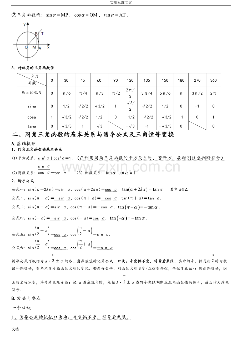 三角函数知识点归纳自组.pdf_第2页