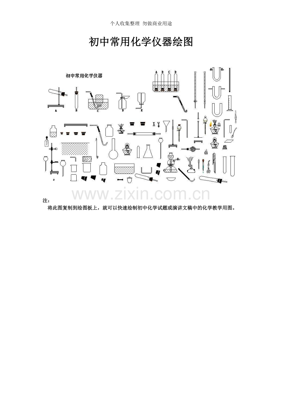 初中常用化学仪器原子简图绘图.doc_第1页