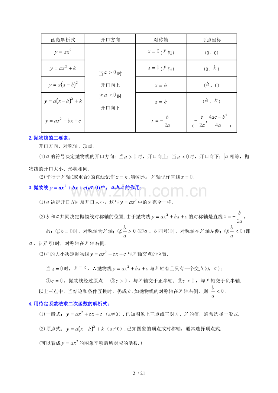 《二次函数》全章复习和巩固—(提高)教师版.doc_第2页