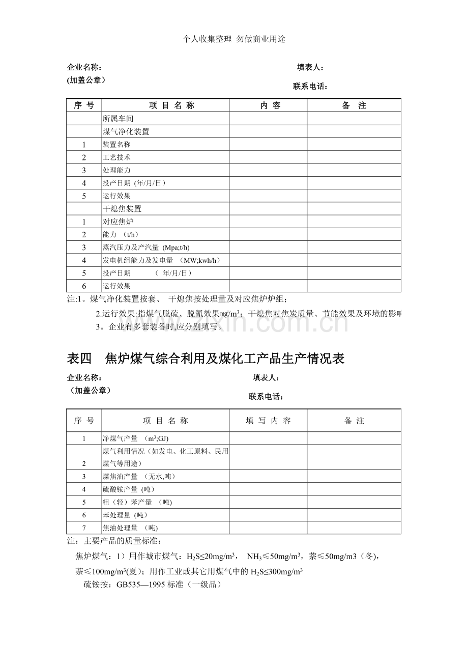 表一焦化企业基本情况表.doc_第2页