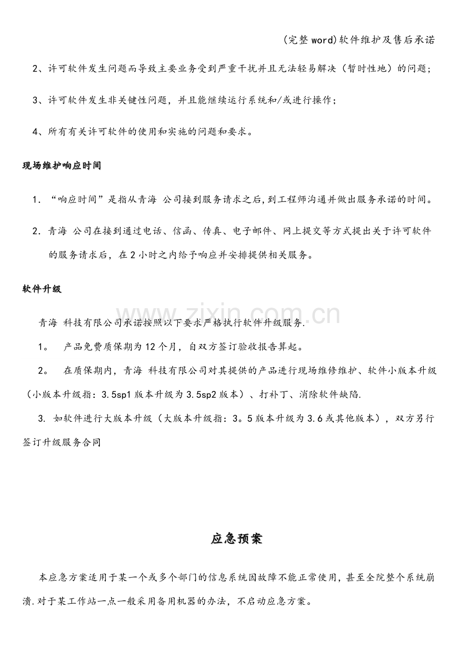 软件维护及售后承诺.doc_第3页