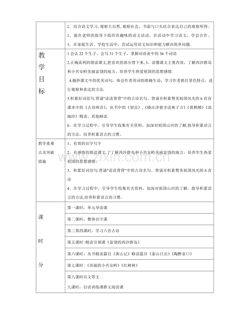 第六单元三年级语文主题学习教学设计.doc_第2页