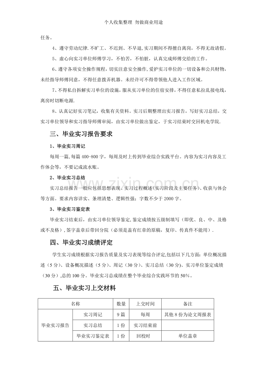 届机电一体化技术专业毕业综合实践环节指导书.doc_第3页