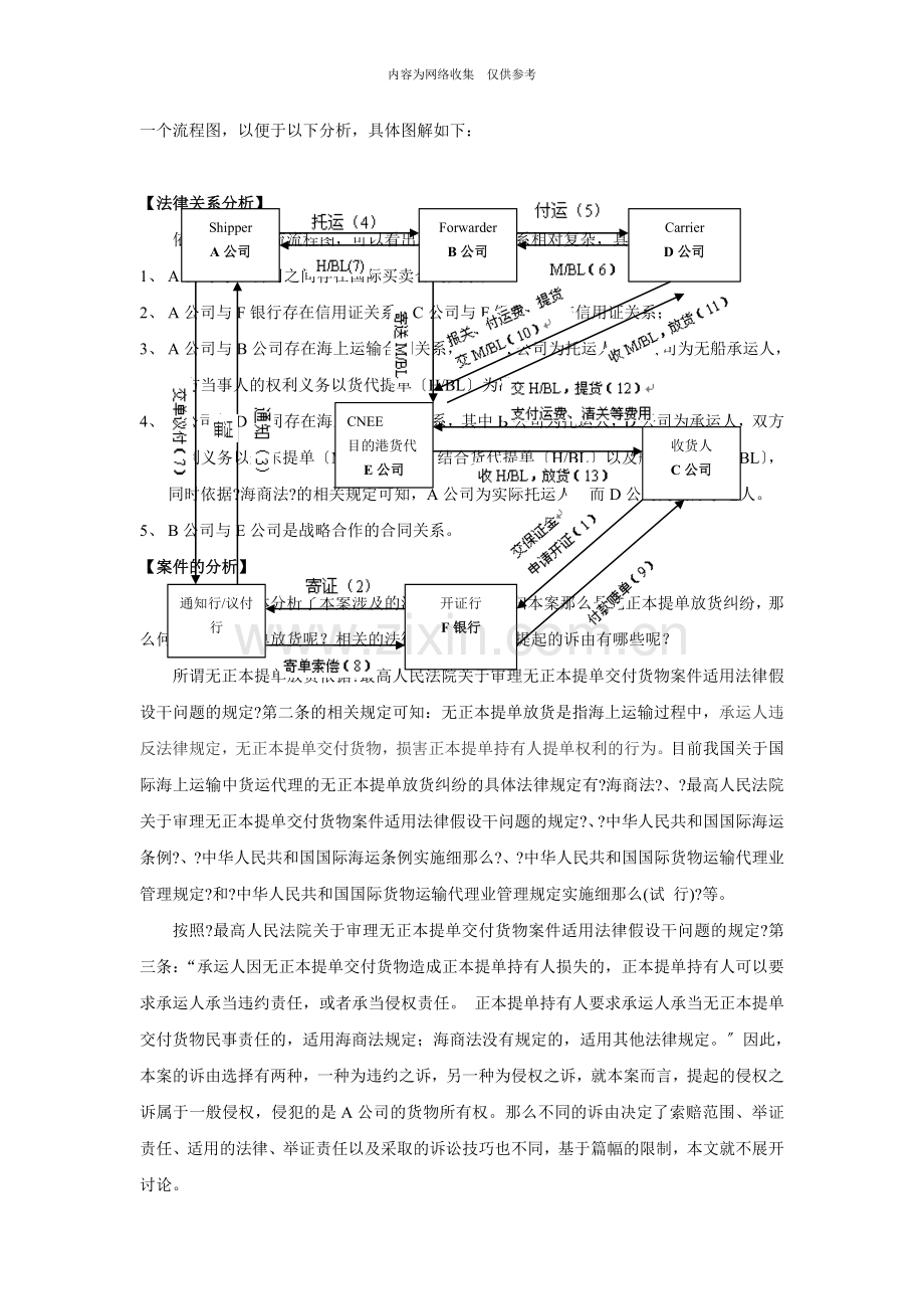 无正本提单放货海上运输合同纠纷案分析.doc_第2页