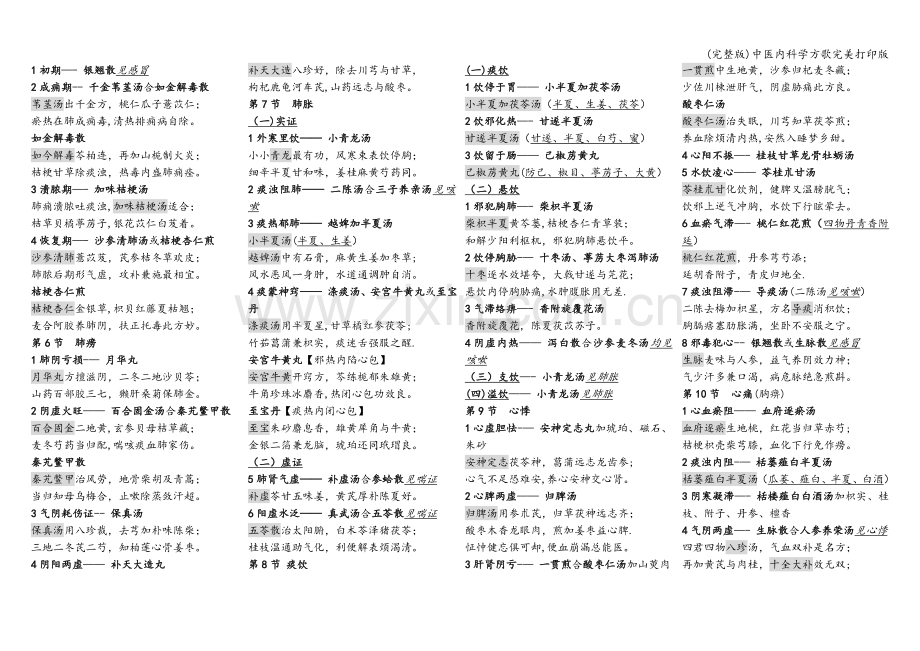 中医内科学方歌打印版.doc_第2页