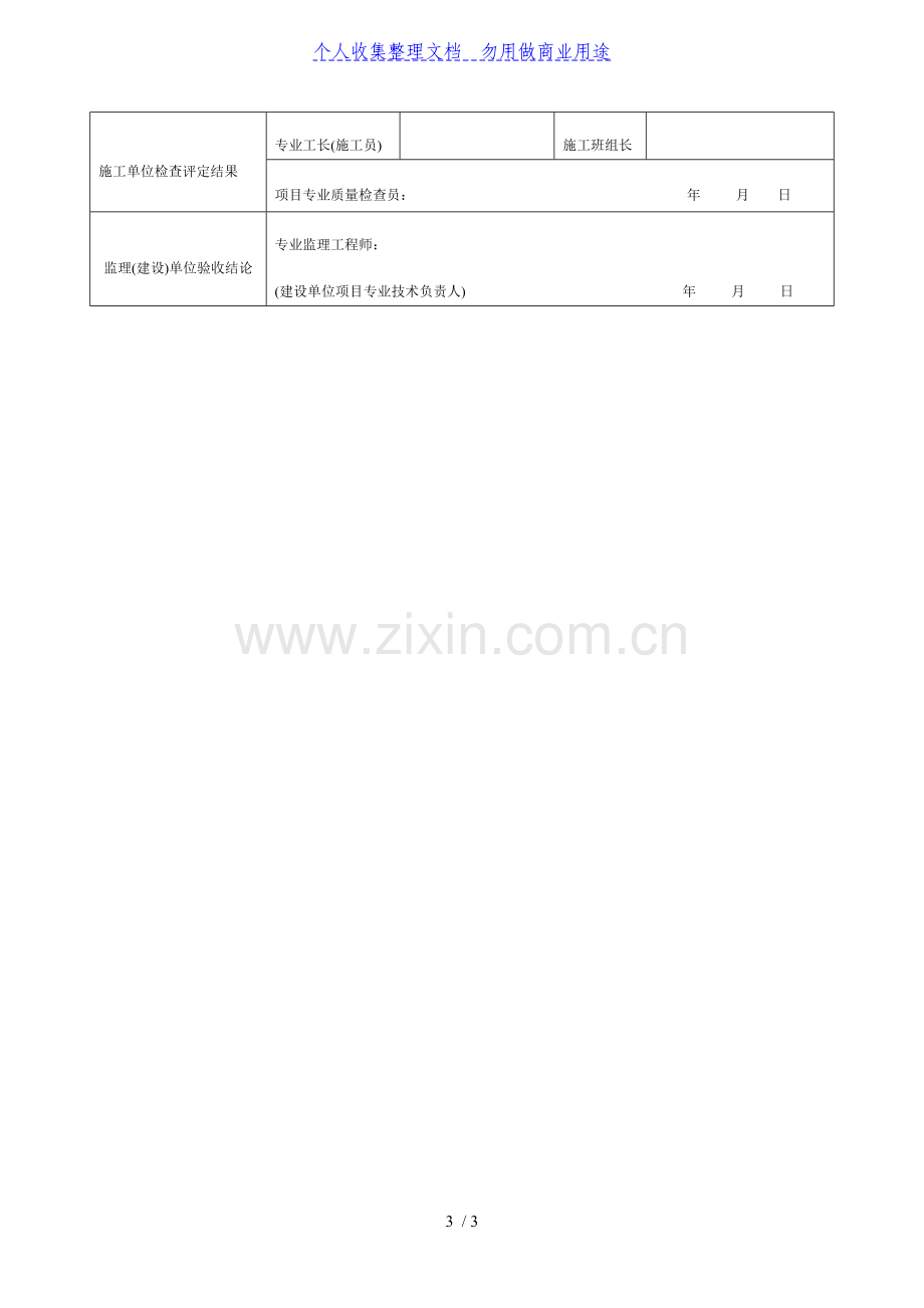 木门窗安装工程项目检验批质量验收记录(DOC表格).doc_第3页