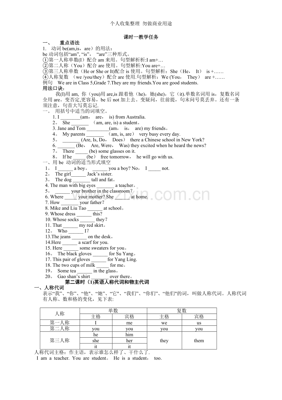 初一英语语法知识点总结复习.doc_第1页