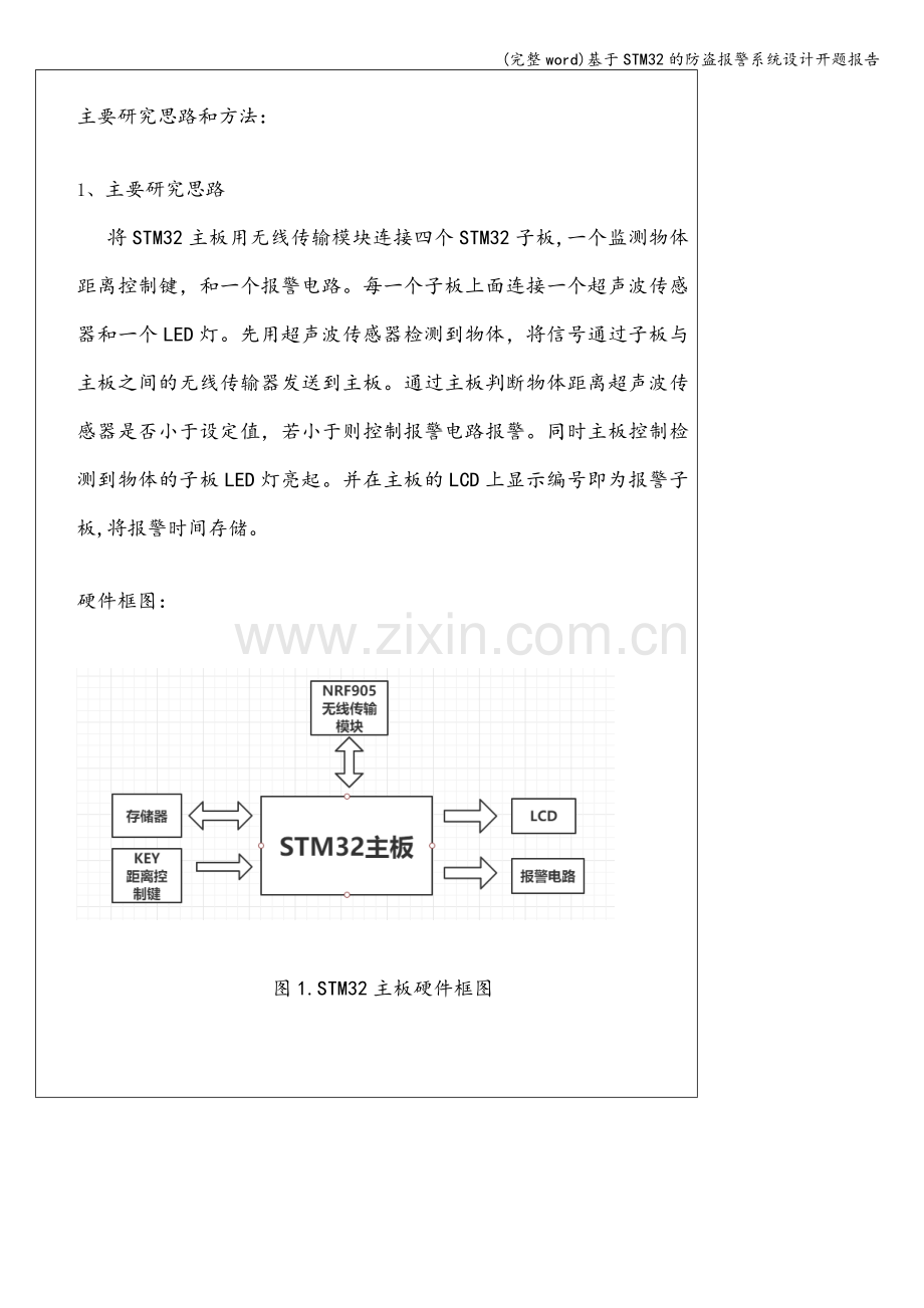 基于STM32的防盗报警系统设计开题报告.doc_第3页