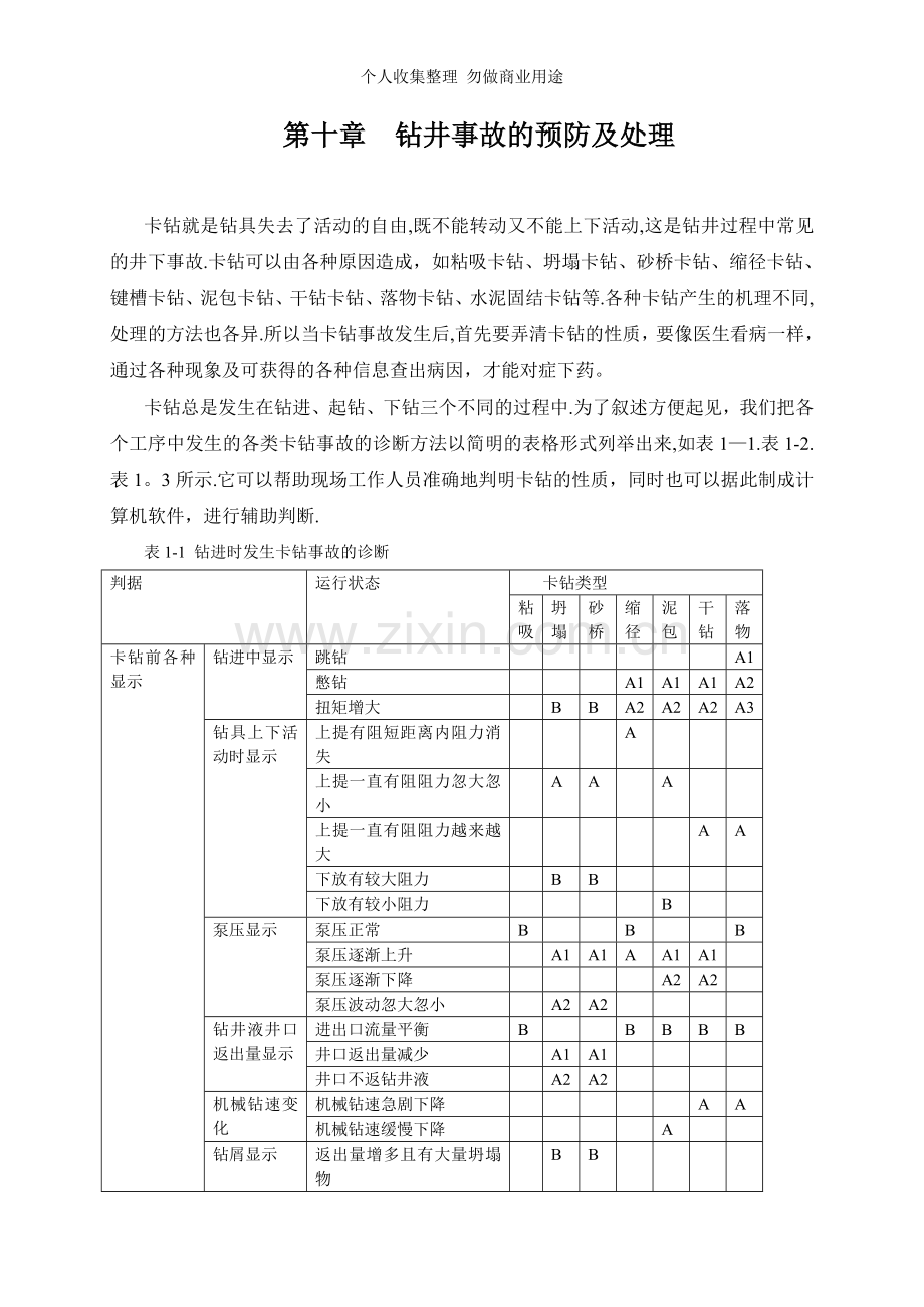 第十章钻井事故的预防及处理.doc_第1页