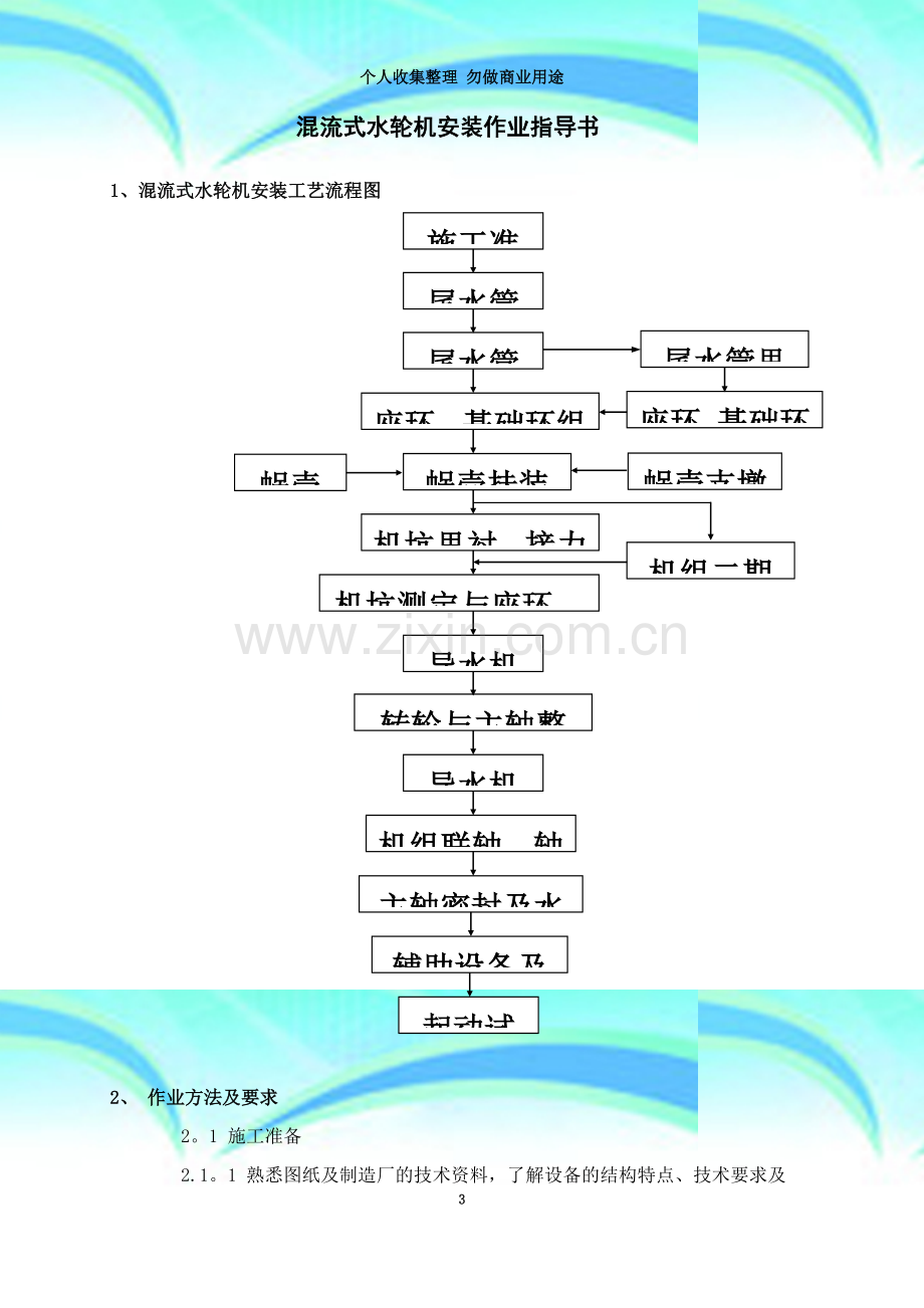 混流式水轮机作业指导书.doc_第3页