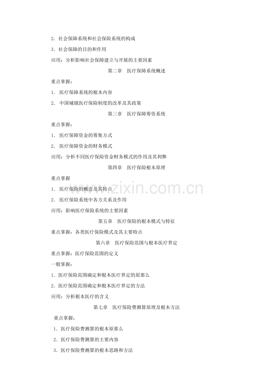 春社会保障与医疗保障学期末复习指导.doc_第2页