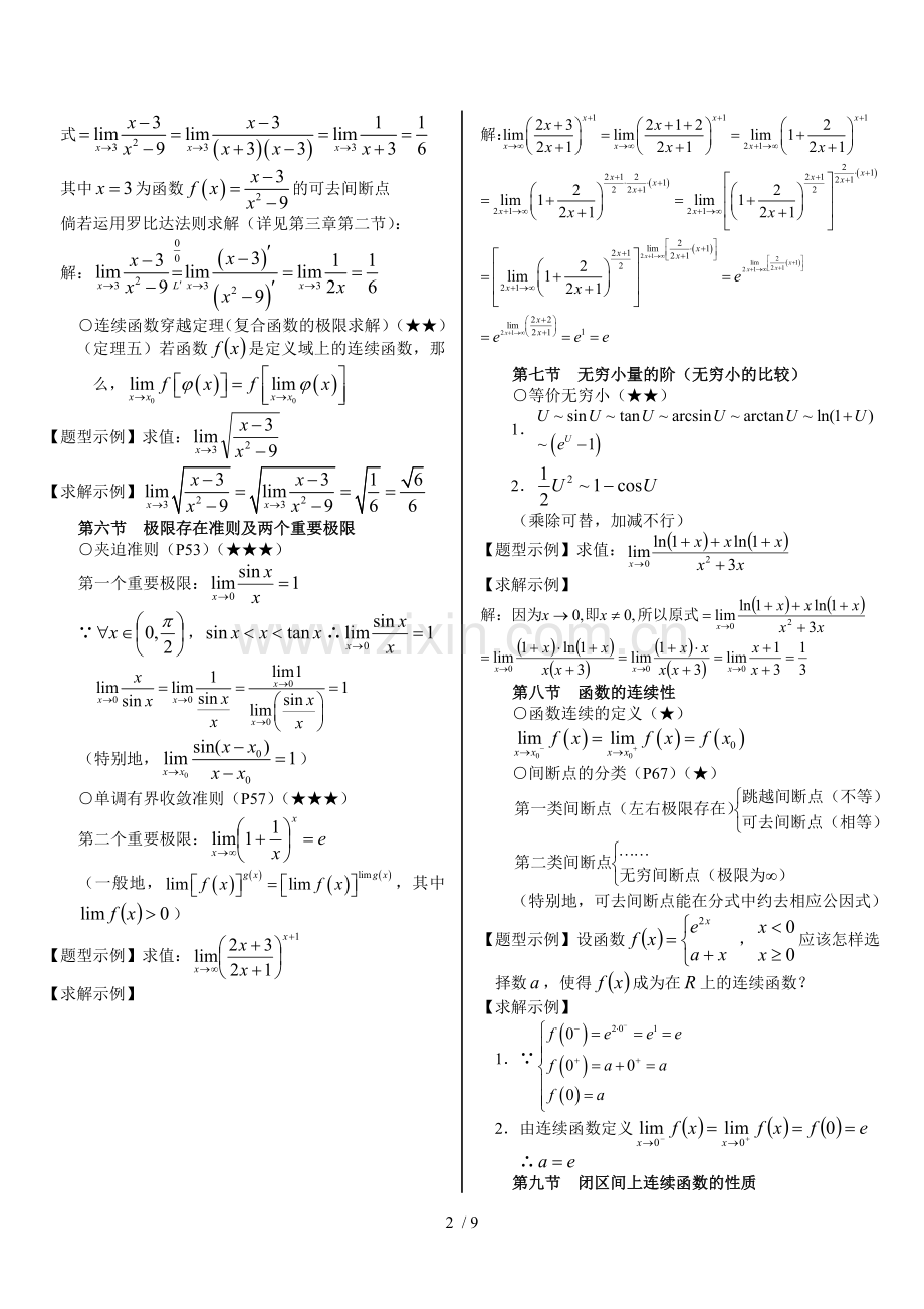 大一高数复习资料.doc_第2页