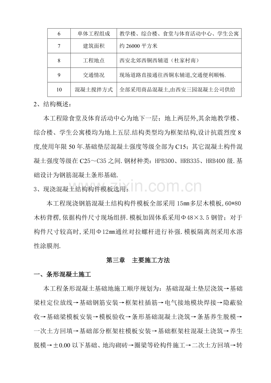 现浇框架结构混凝土工程项目施工措施77.doc_第3页