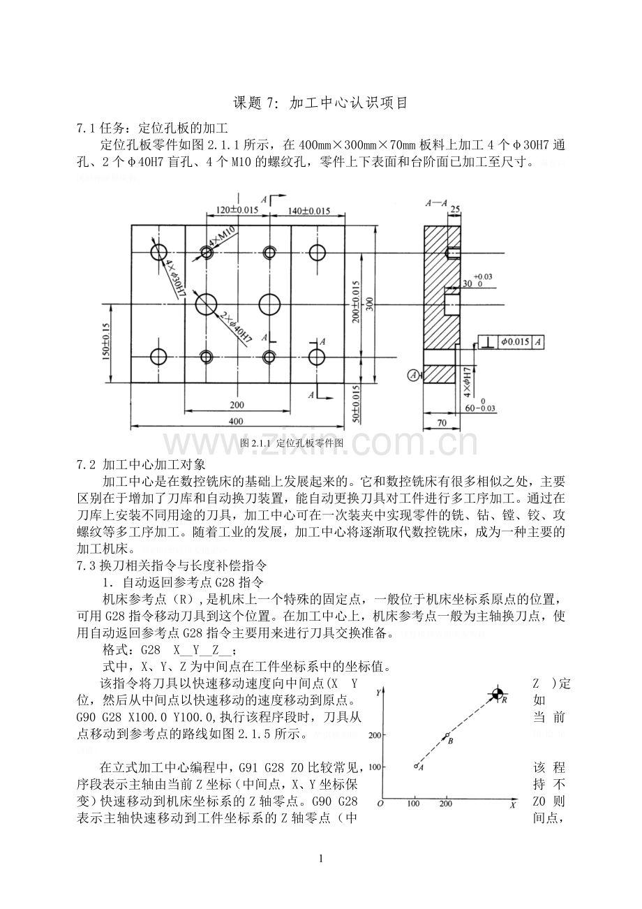 课题：加工中心认识项目.doc_第1页