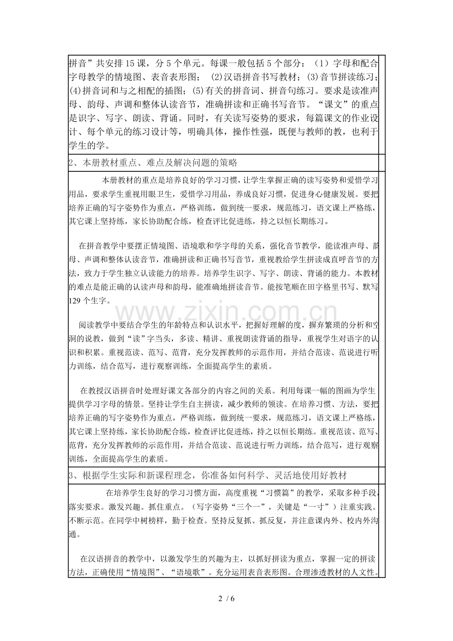 表格式一班学生情况分析.doc_第2页