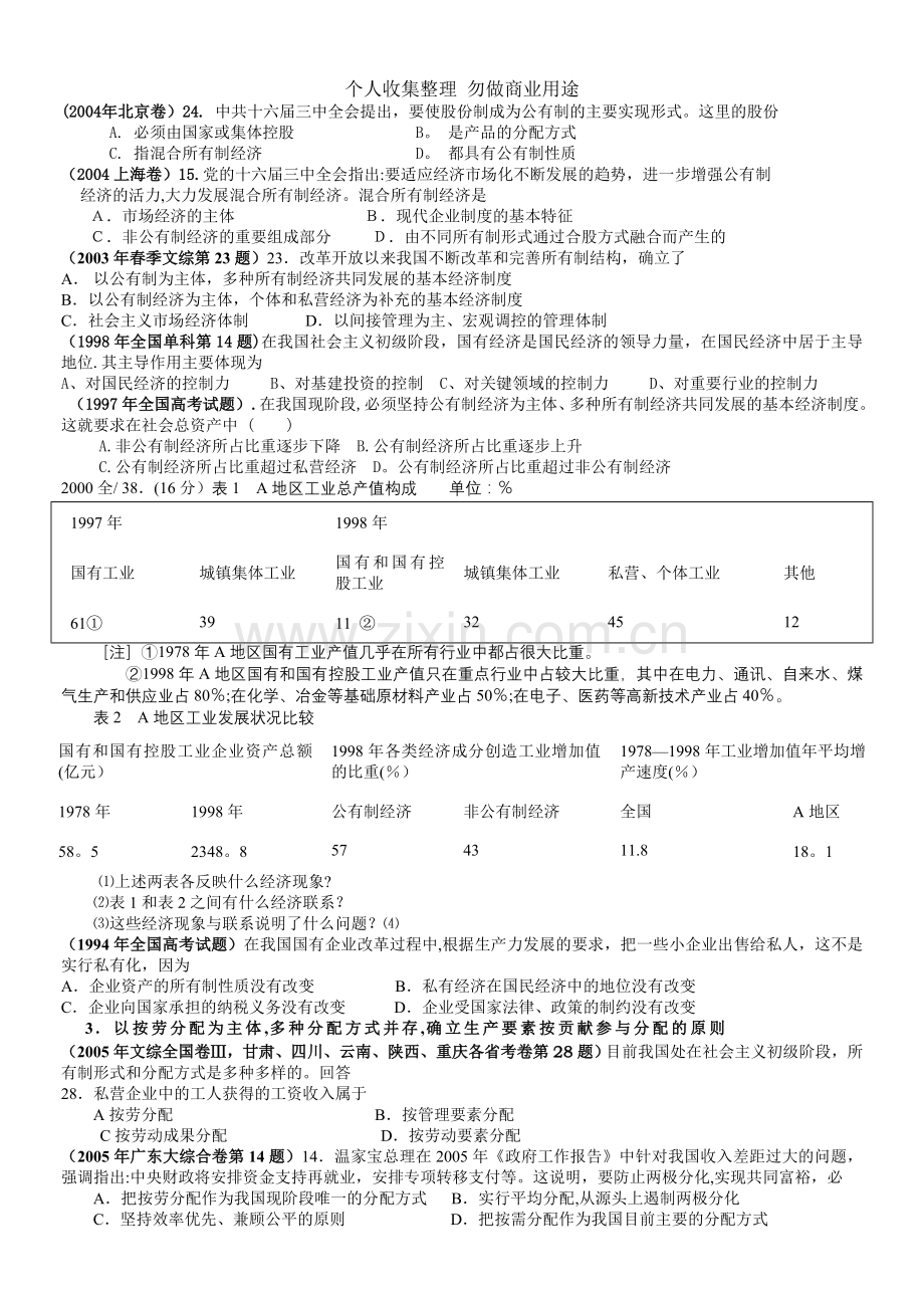 经济常识第二课高考试题.doc_第2页