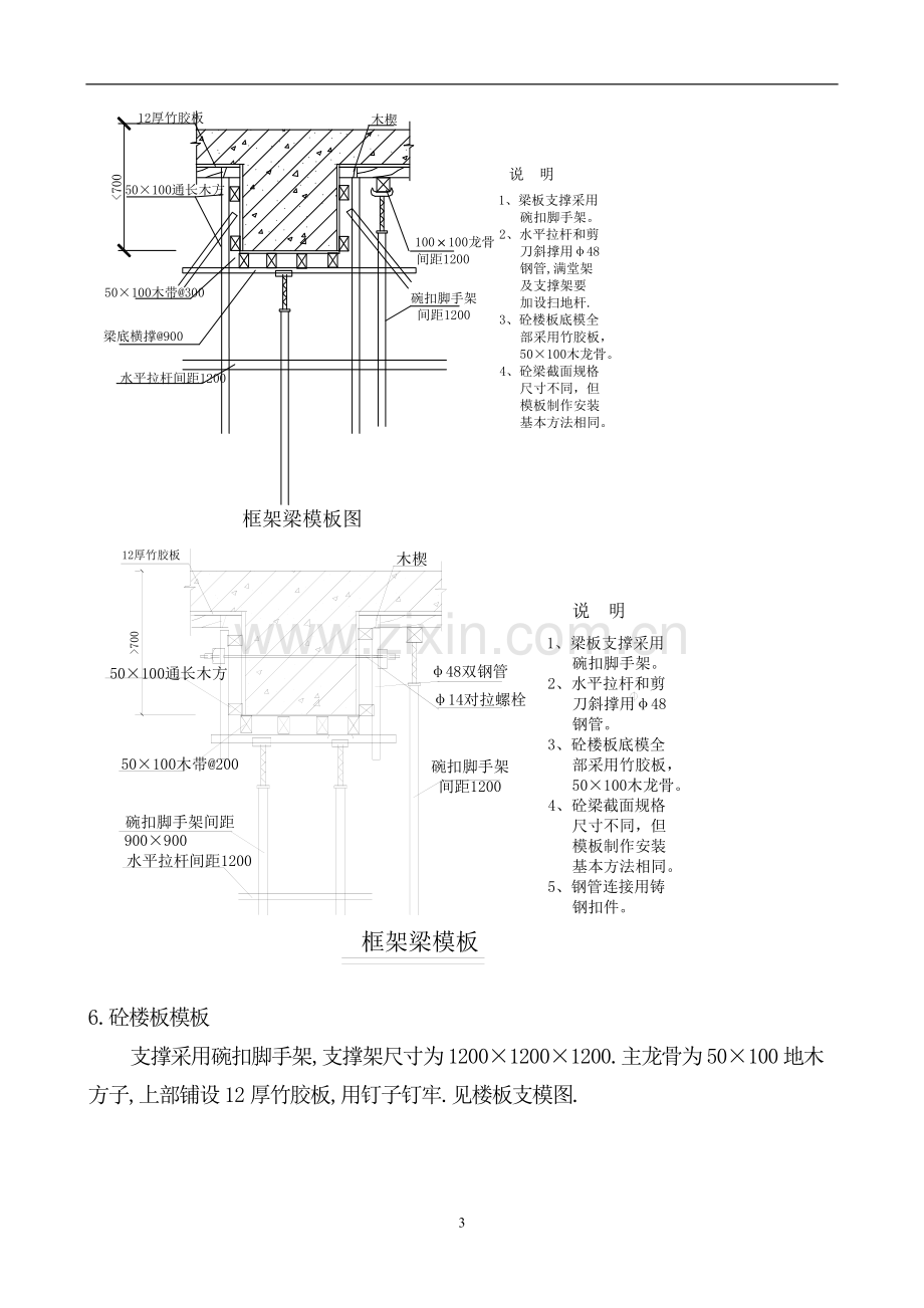 山大鲁能研发楼模板工程项目施工方案.doc_第3页