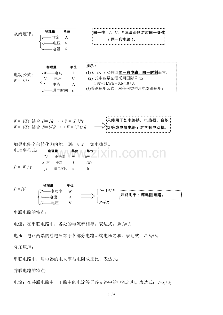 人教版-初级中学物理-公式大全.docx_第3页