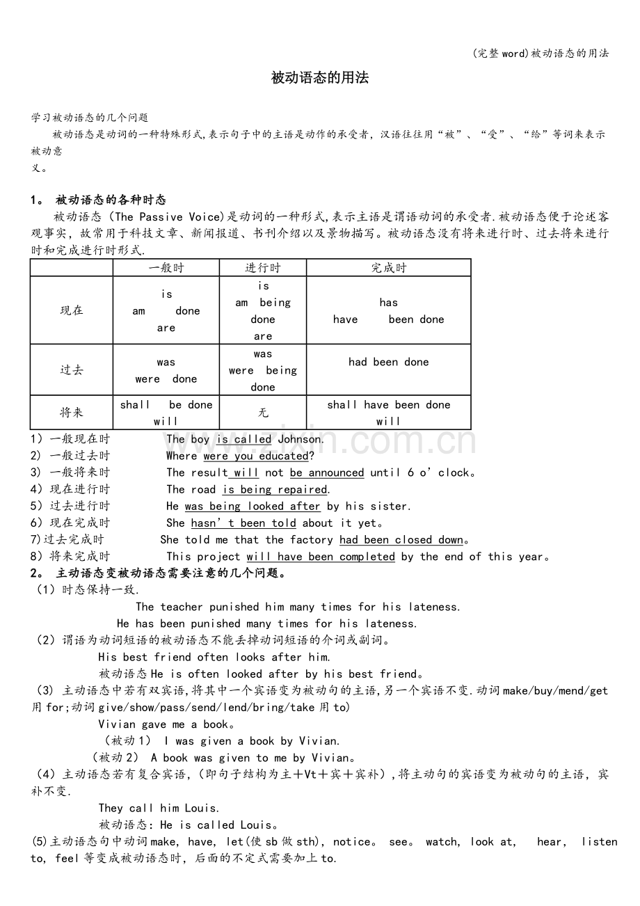 被动语态的用法.doc_第1页