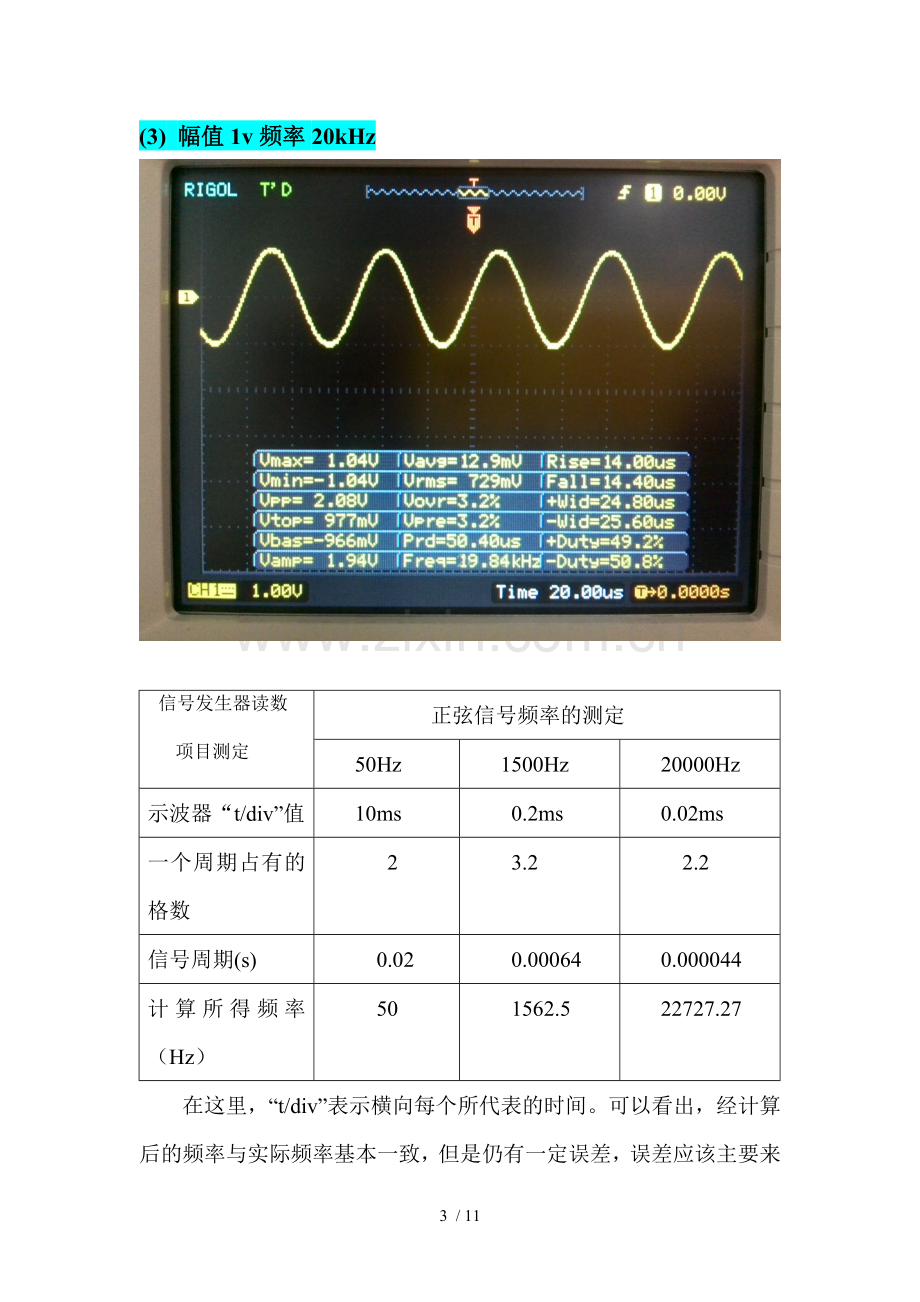 实验五、典型电信号观察与测量.docx_第3页