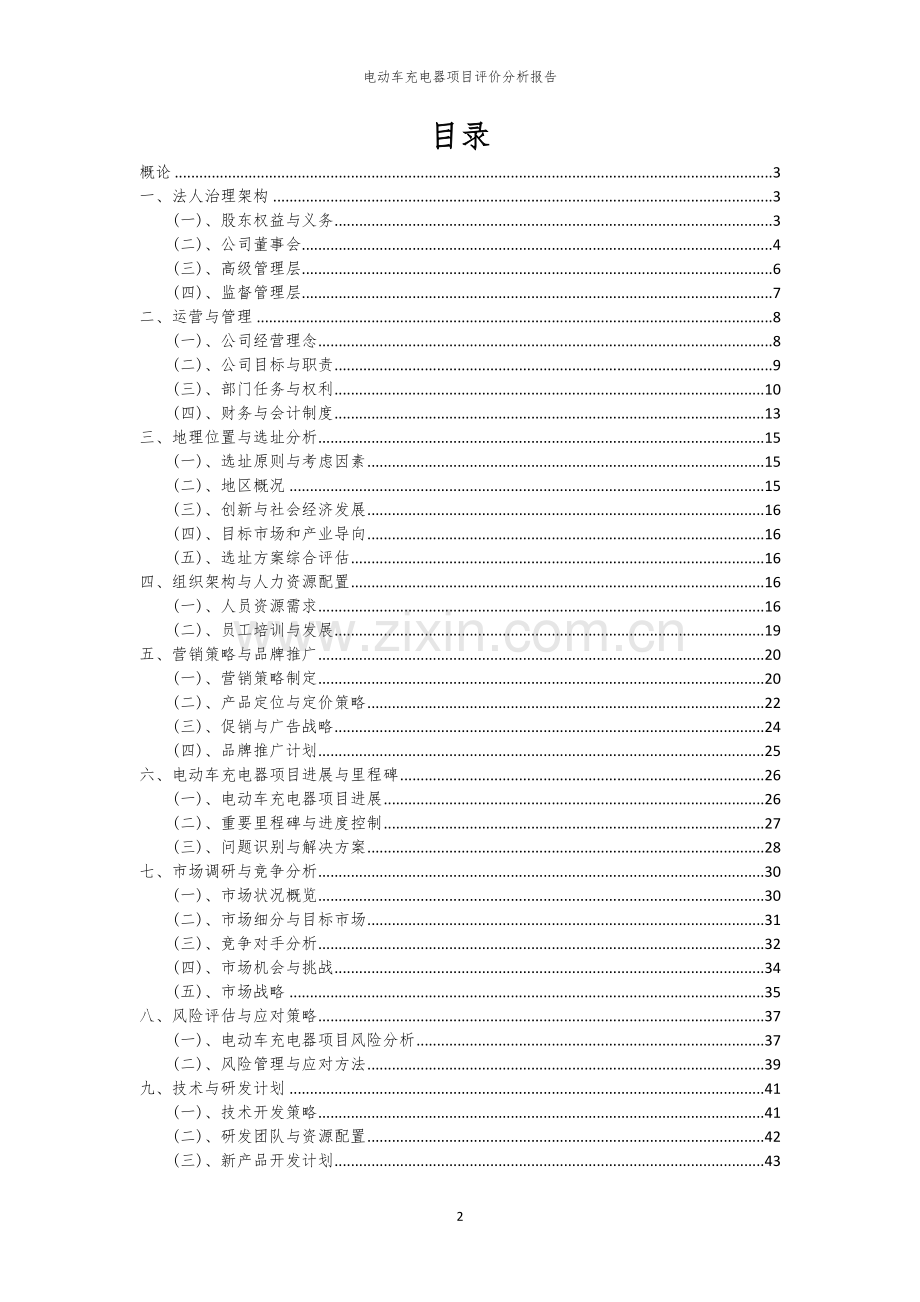 电动车充电器项目评价分析报告.docx_第2页