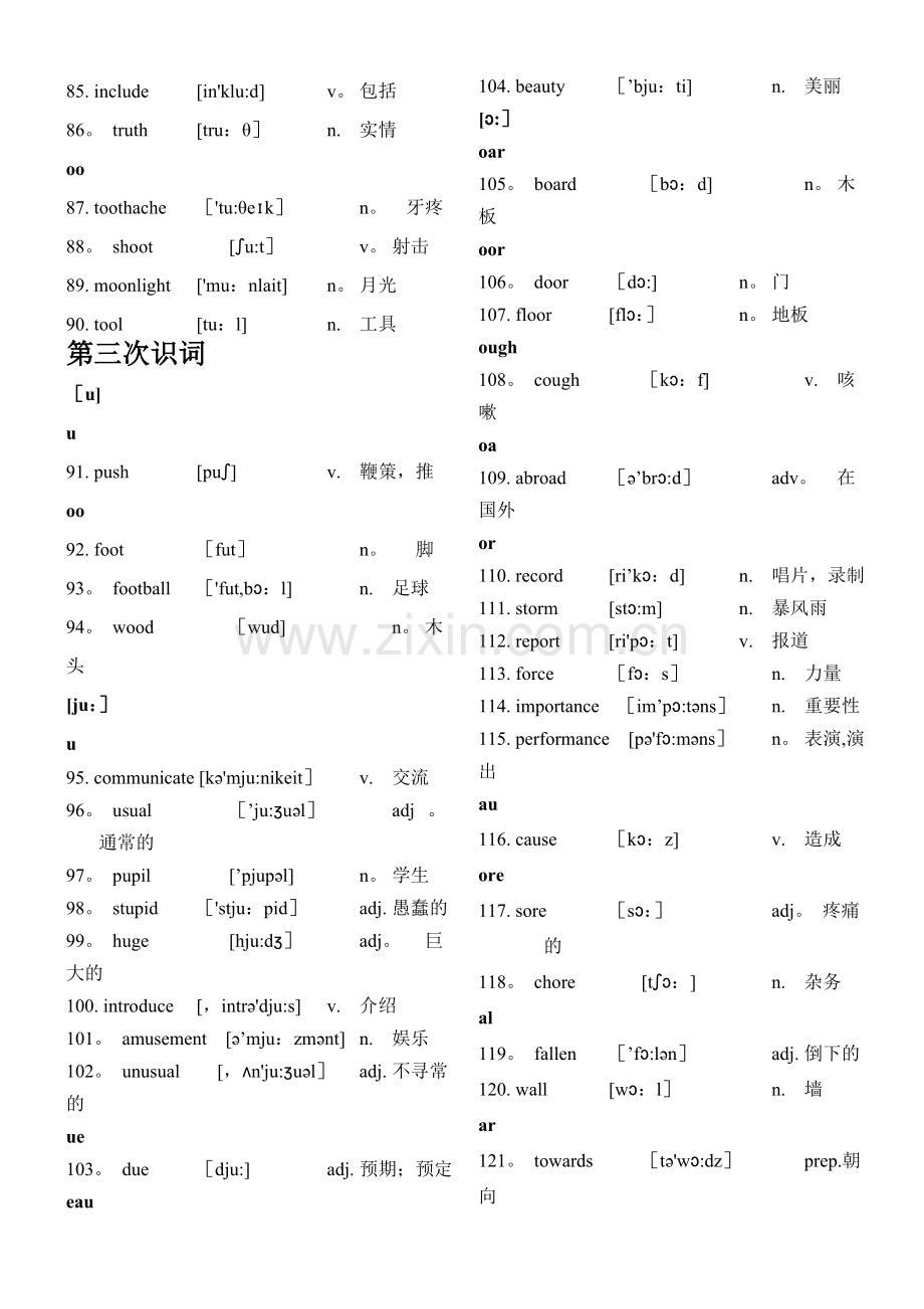 新版英语八年级下册单词带音标.doc_第3页