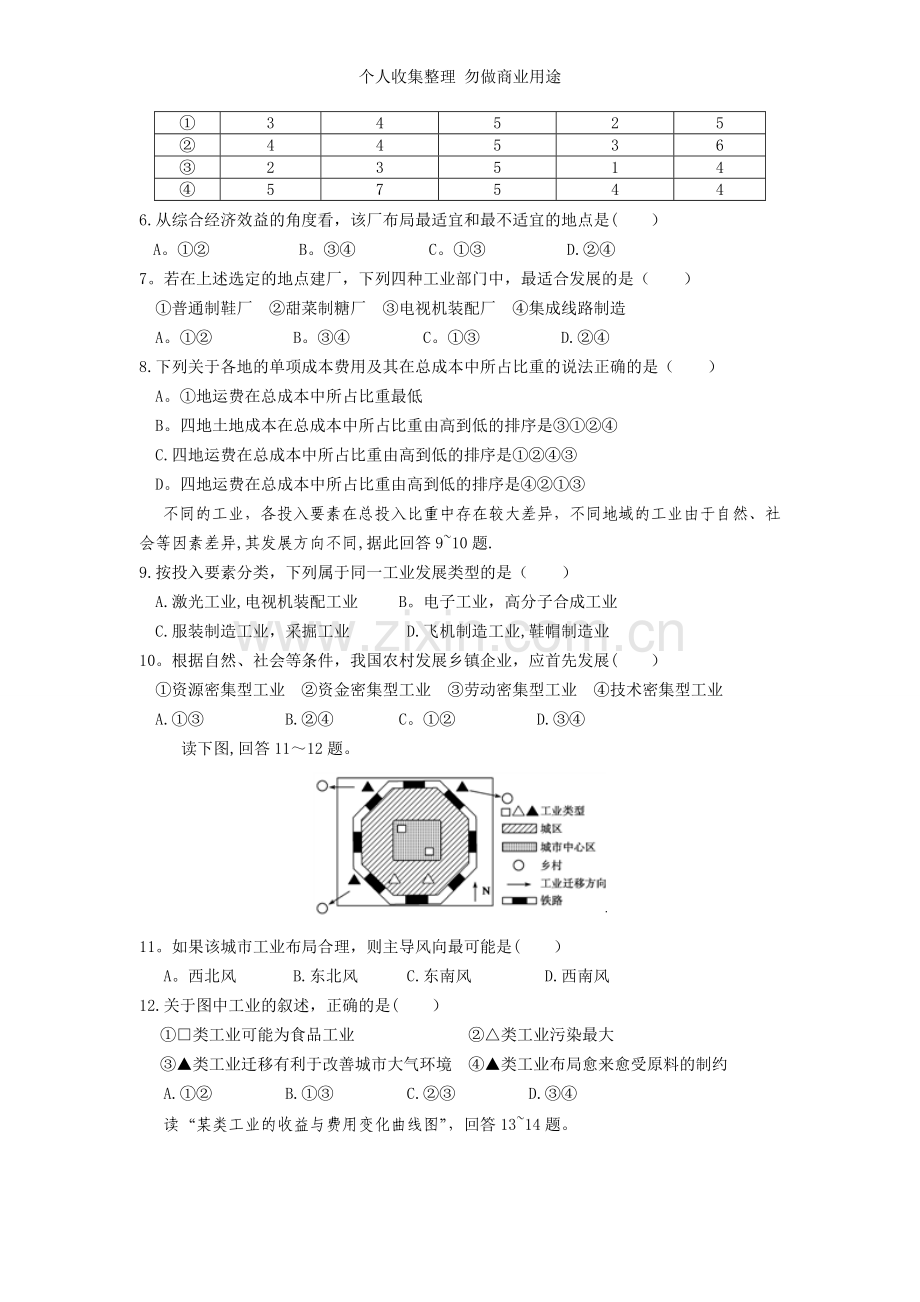 深圳市高级中学2011—2012学年高二上学期期中考试.doc_第2页