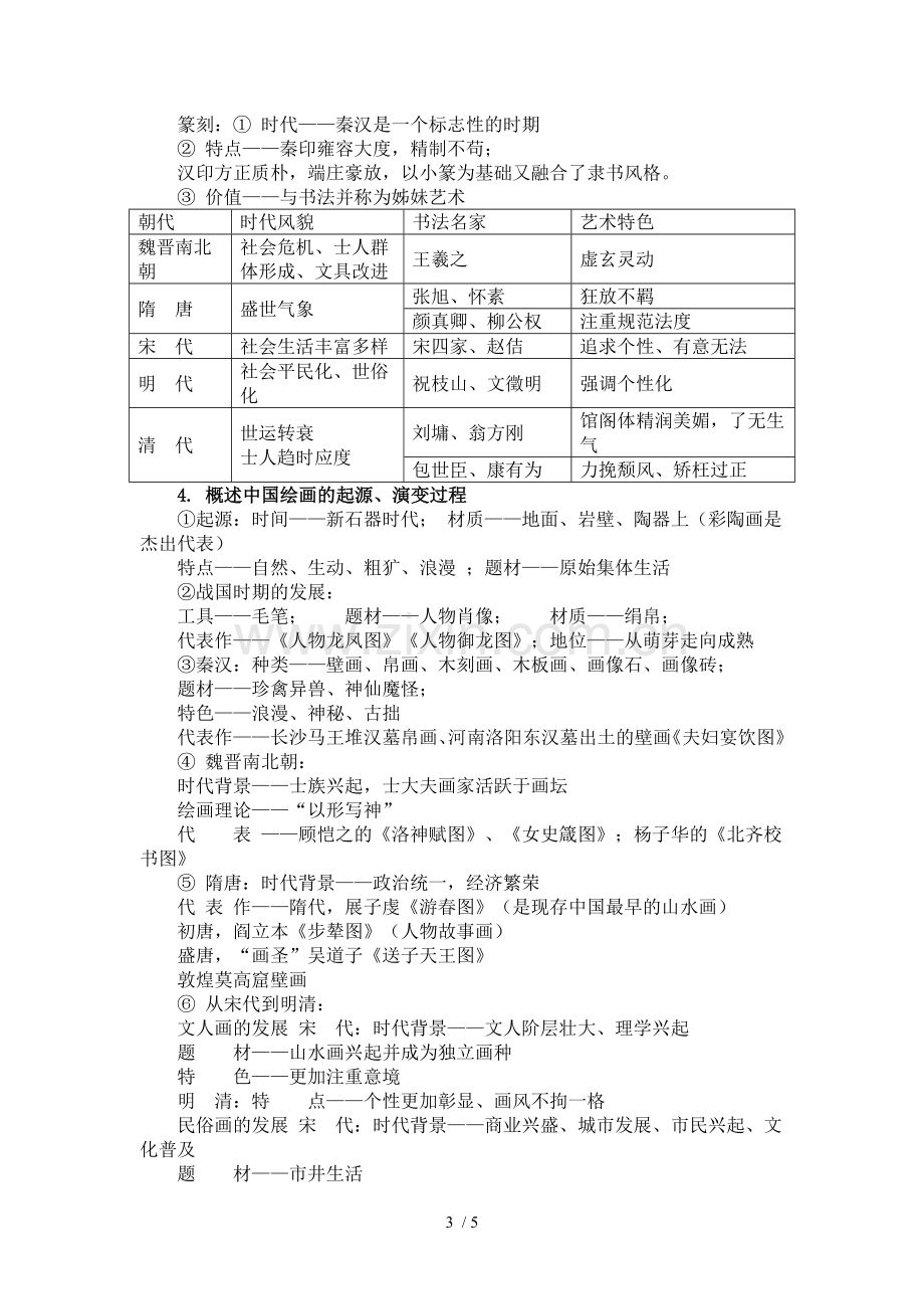 必修单元《古代中国的科学技术与文化》知识点详解.doc_第3页