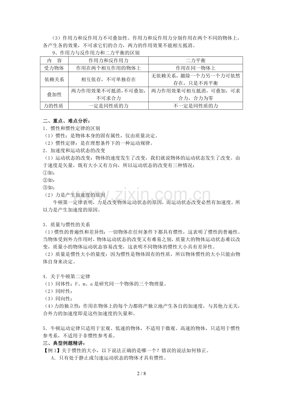 高中物理牛顿运动定律经典测验题.doc_第2页