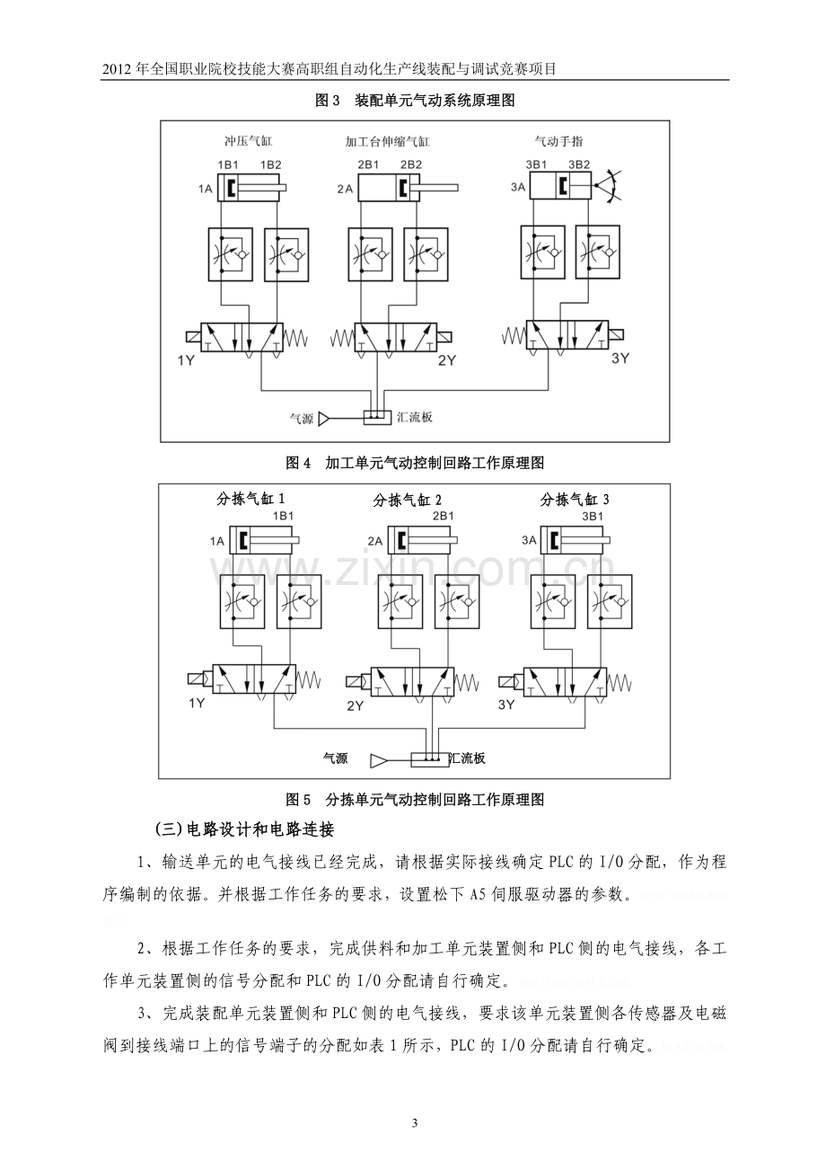 职业技能大赛高职组自动化生产线安装与调试样题.doc_第3页