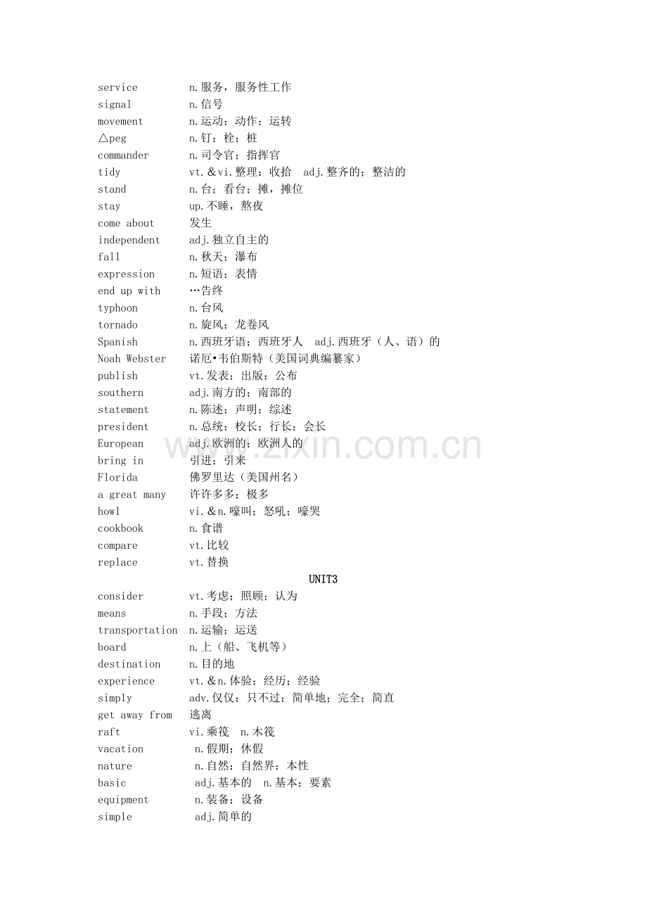 高一英语词汇表终极人教排列整齐方便背诵.doc_第3页