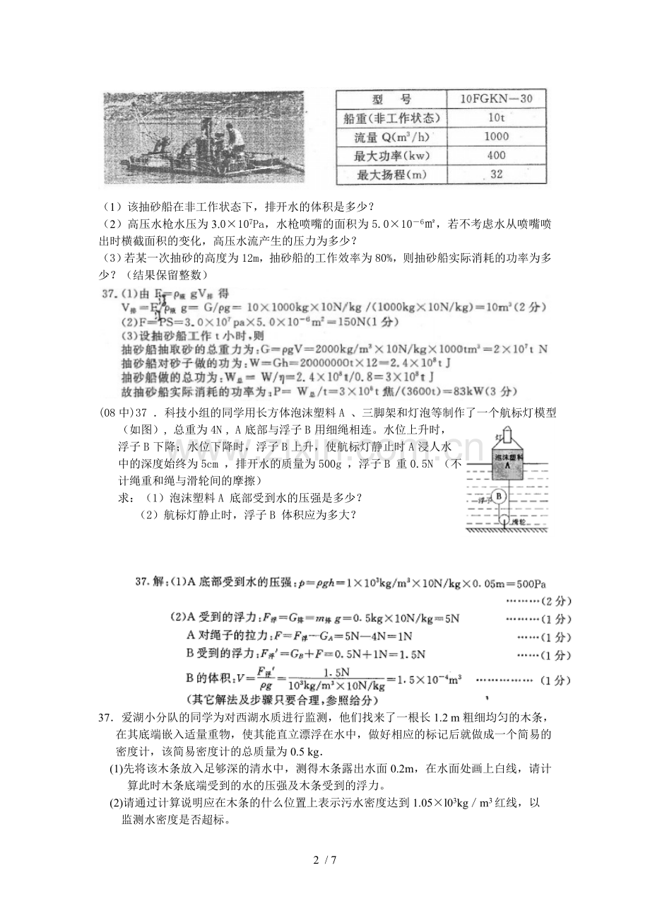 张静中学中考物理复习考试之物理模拟考试习题.doc_第2页