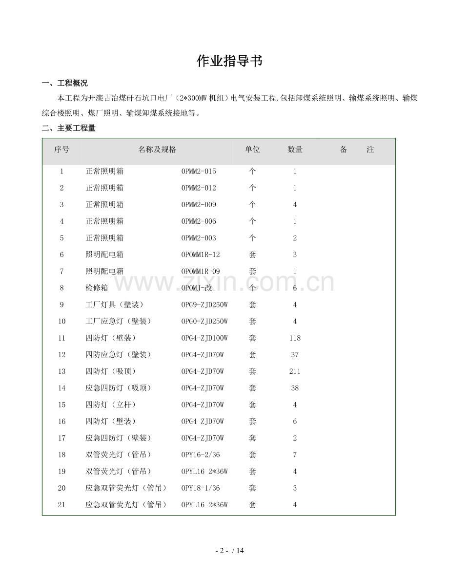 输煤系统电气安装作业指导书.doc_第2页