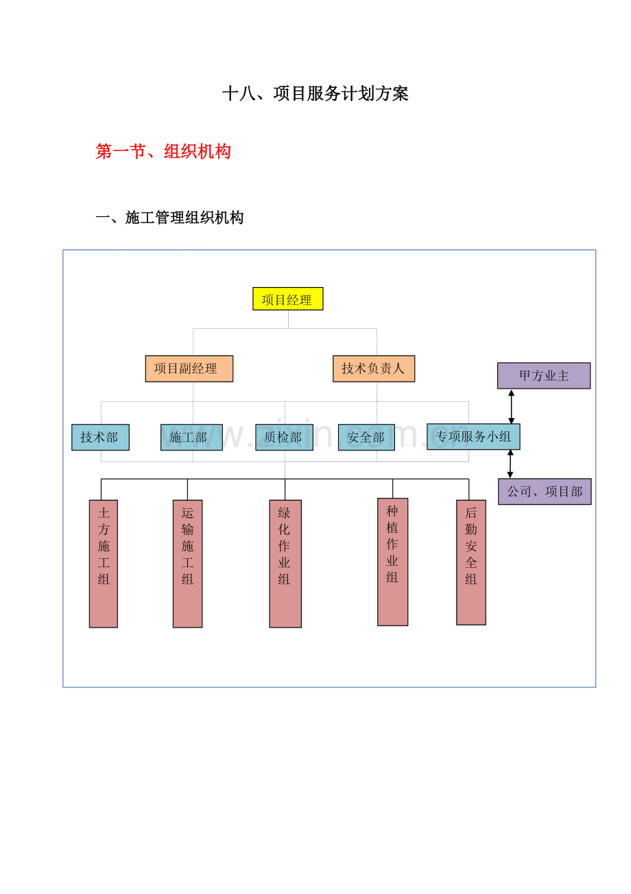 项目服务计划方案.doc_第1页