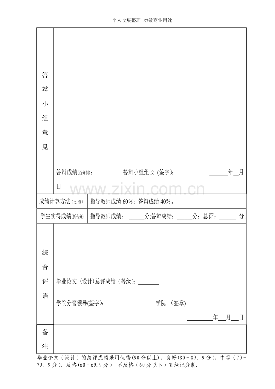 届毕业论文相关表格.doc_第3页