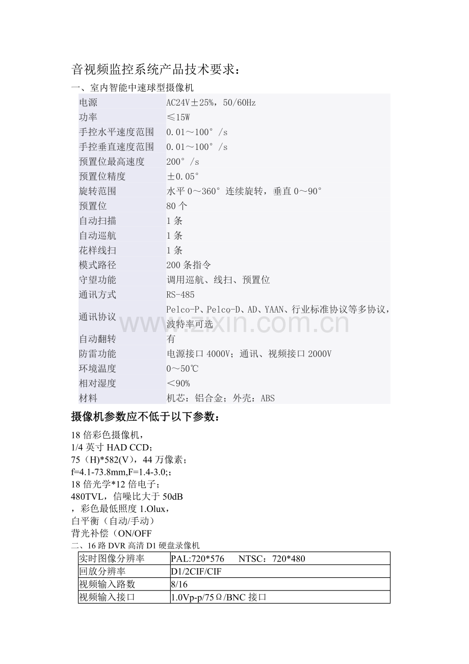 音视频监控系统产品技术要求.doc_第1页