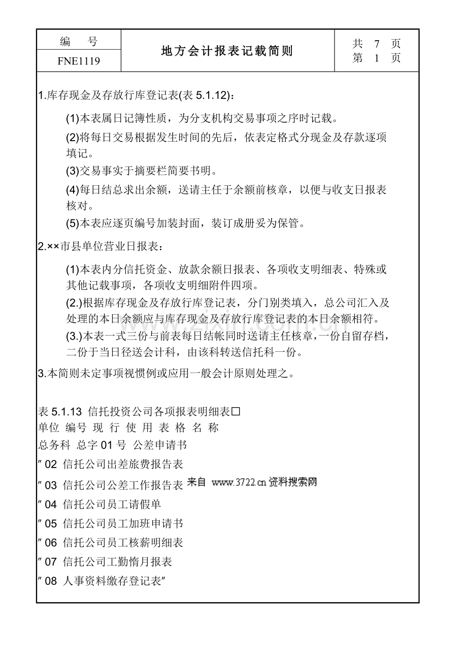 财务资料-地方会计报表记载简则(DOC-7页).doc_第1页