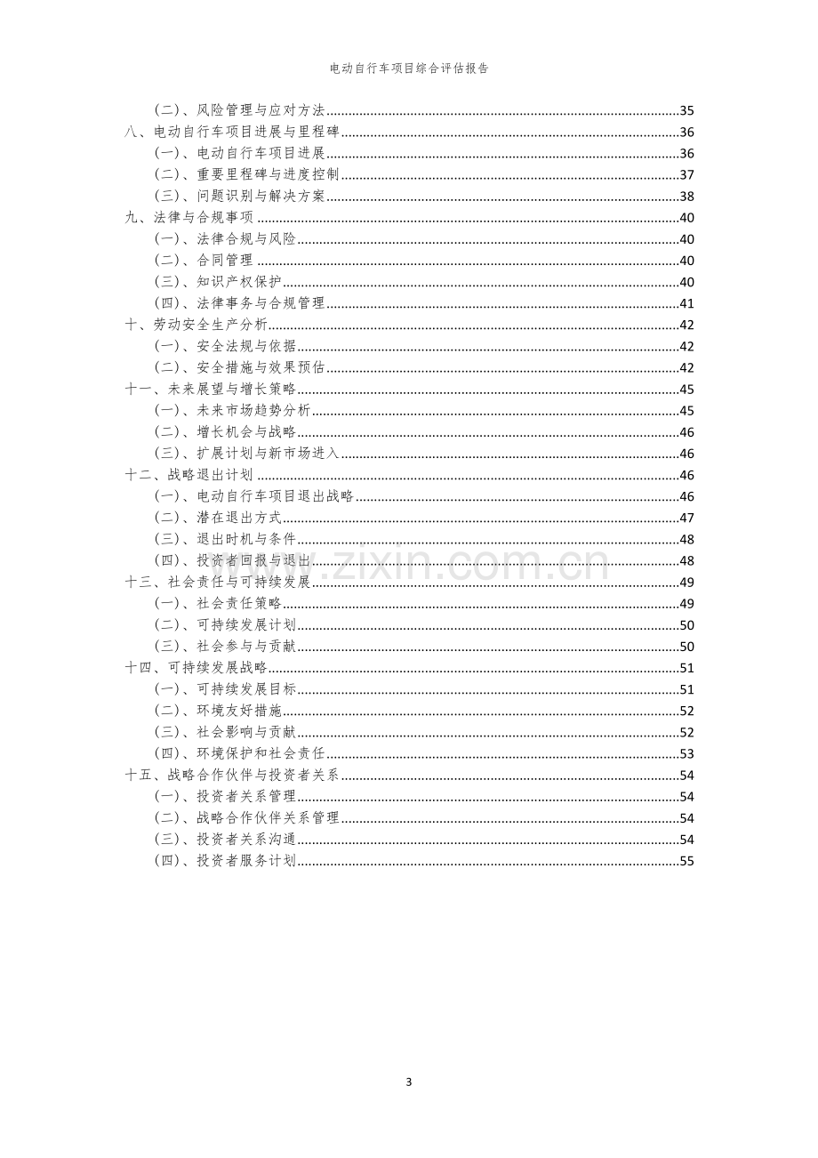 2023年电动自行车项目综合评估报告.docx_第3页