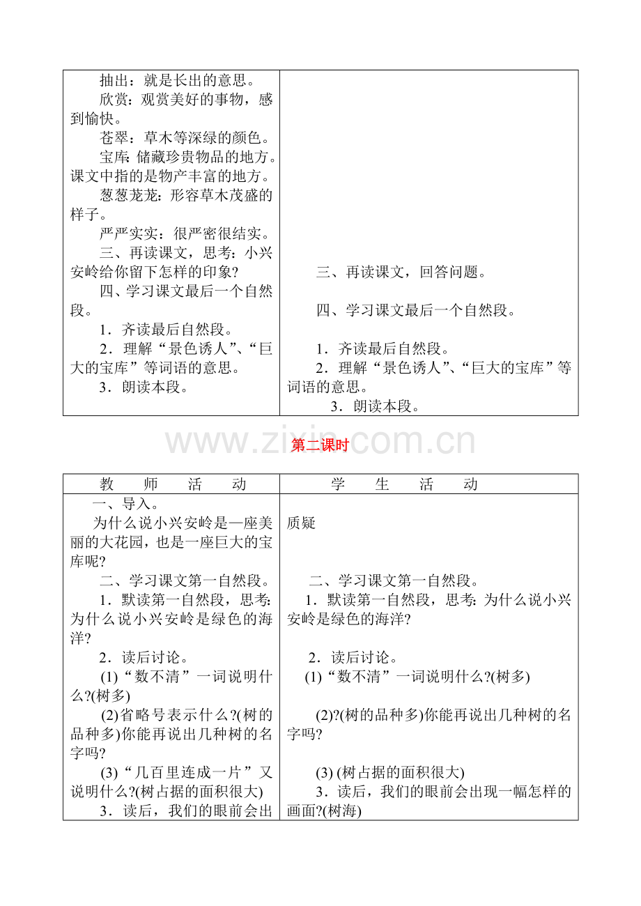 北师大版三语文下册第十二单元导学案.doc_第2页