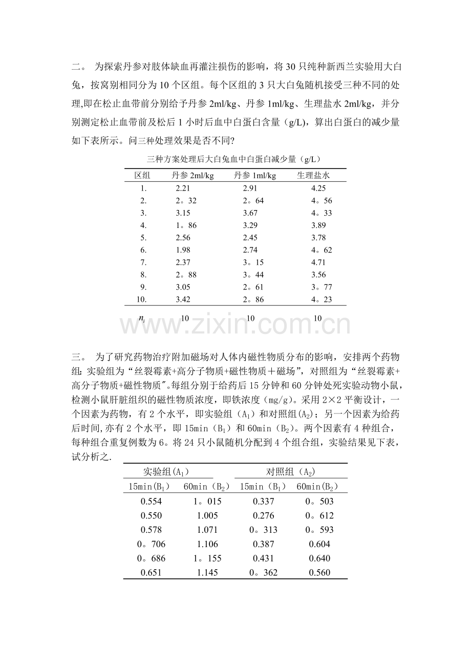 方差分析的应用案例及问题1.doc_第2页