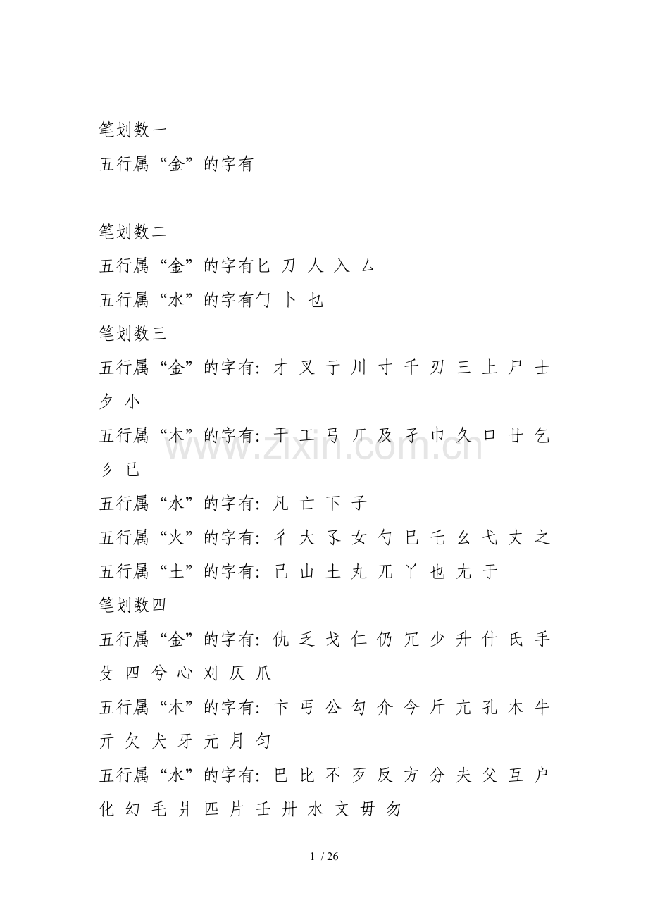 起名字库(带五行笔画)本.doc_第1页