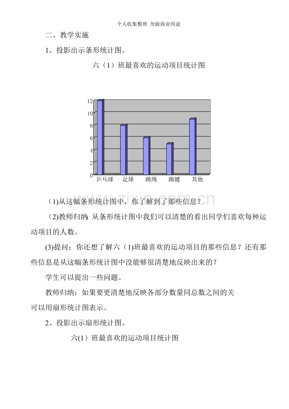 六年级上册第六单元统计、第七单元数学广角教案2.doc_第2页