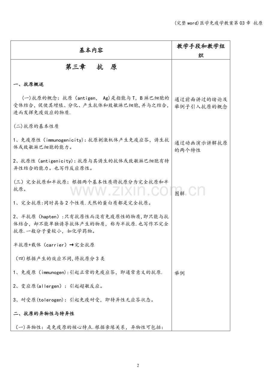 医学免疫学教案第03章-抗原.doc_第2页