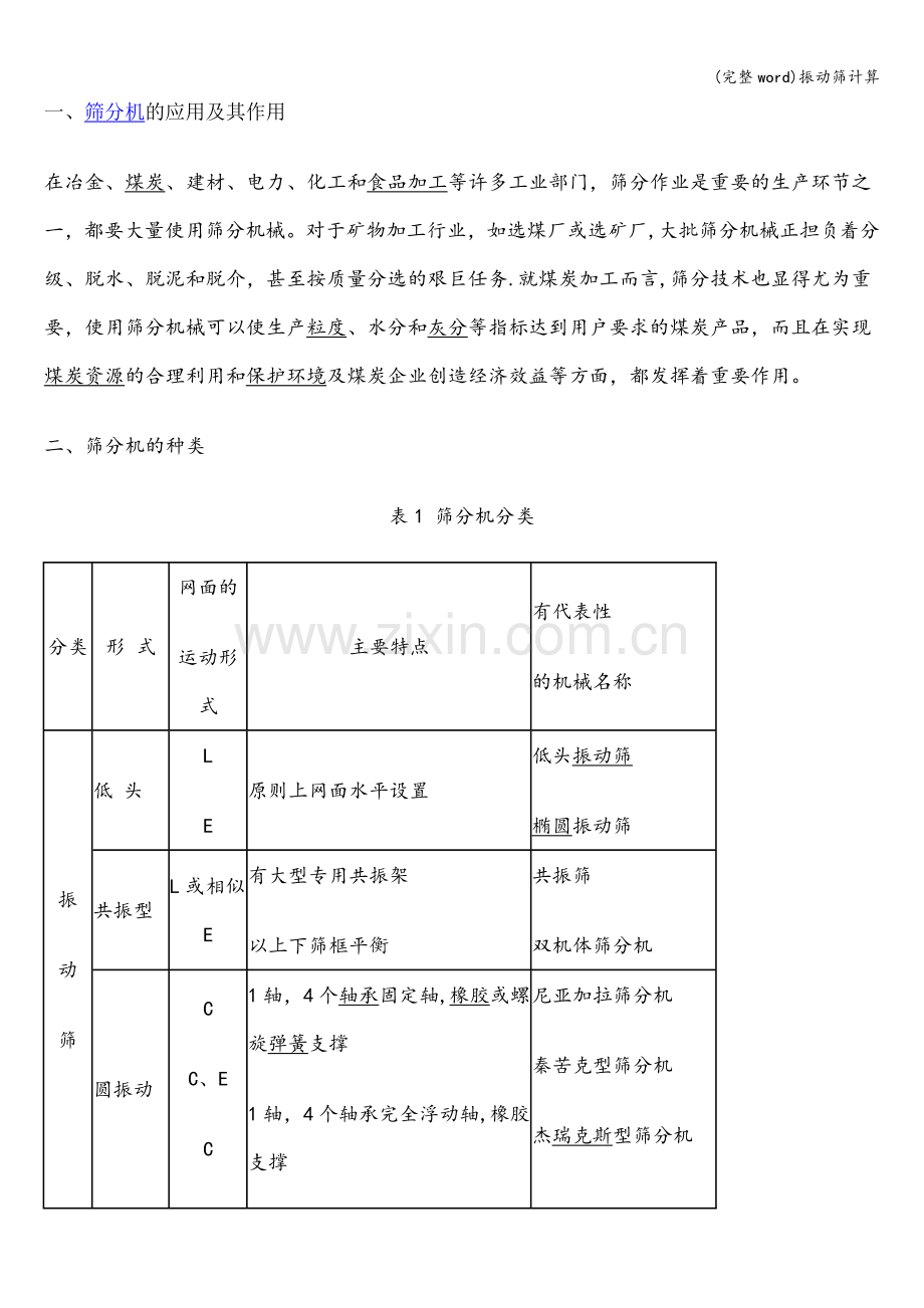 振动筛计算.doc_第1页