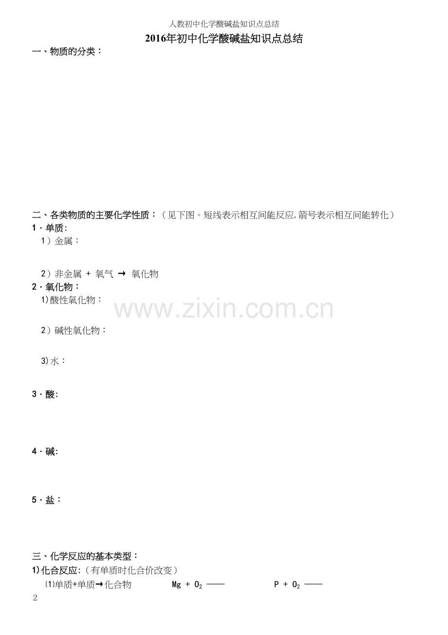 人教初中化学酸碱盐知识点总结.docx_第2页